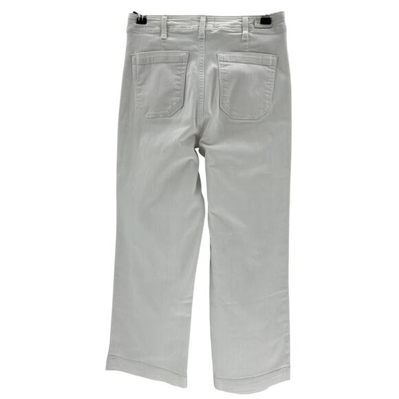 Paige 'Nellie' White Cotton Culotte Denim Jean Size 26 - Picture 3 of 4